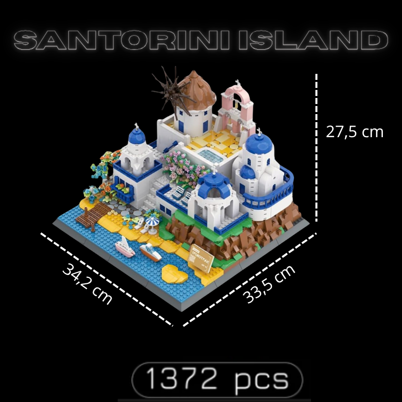 Île de Santorin (1372 pièces)