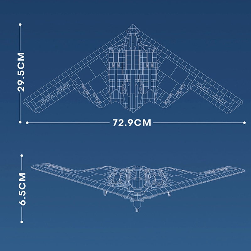 Bombardier furtif B-2 Spirit (2063 pièces)