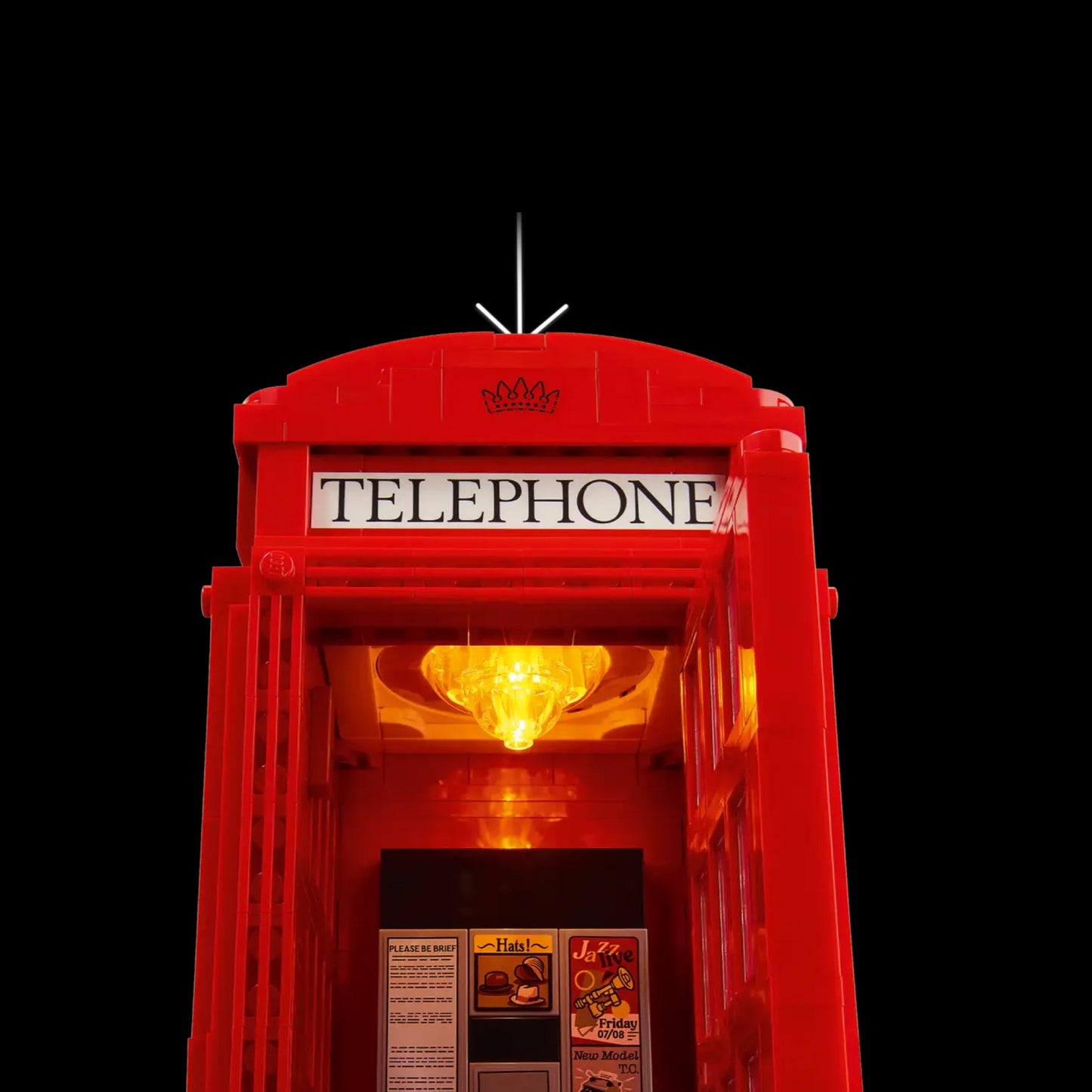 Cabine téléphonique rouge (1460 pièces)