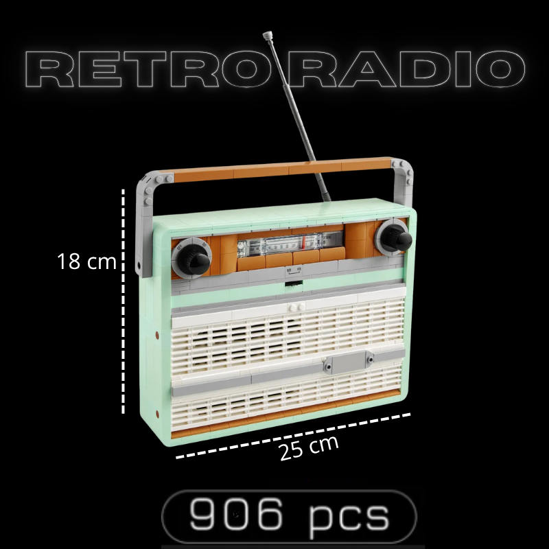 Radio rétro (906 pièces)