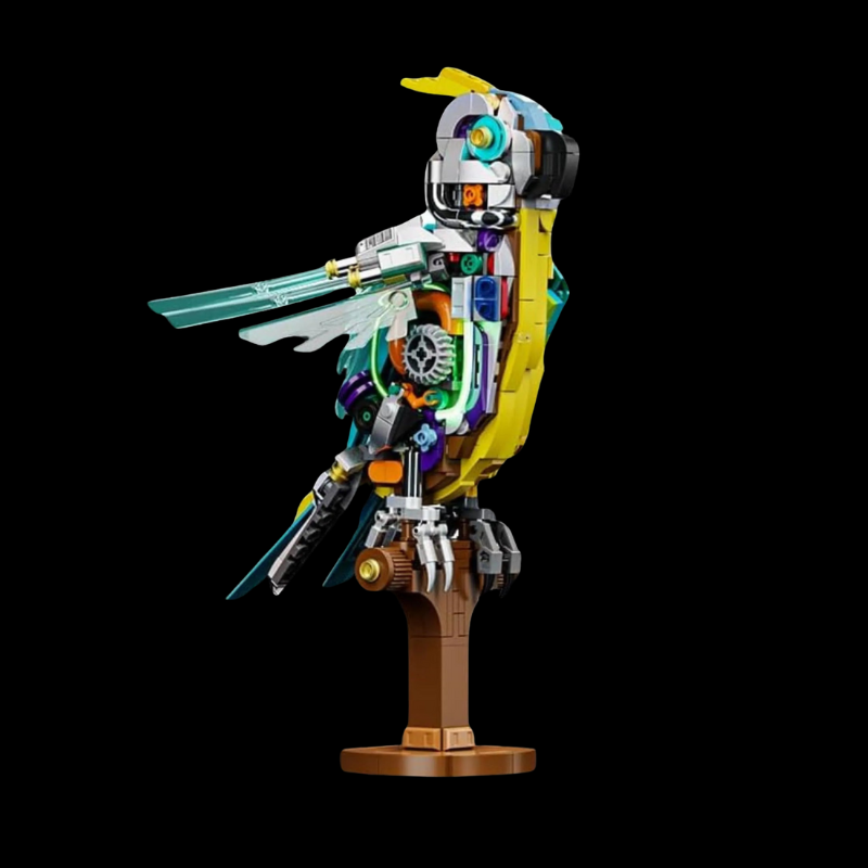 Perroquet mécanique avec lumières (688 pièces)