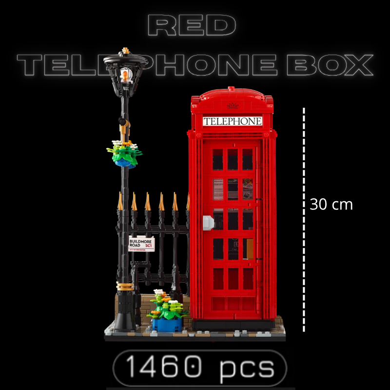 Cabine téléphonique rouge (1460 pièces)