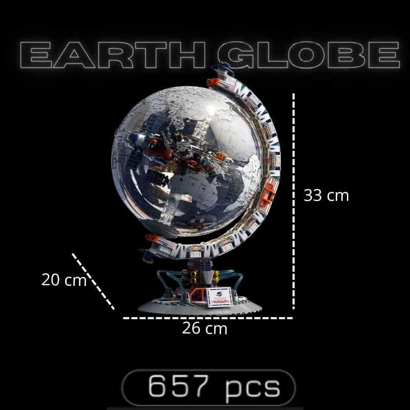 Globe terrestre (657 pièces)