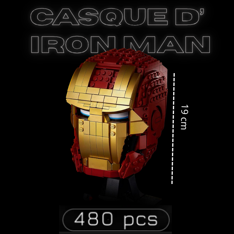 Casque Iron Man (480 pièces)