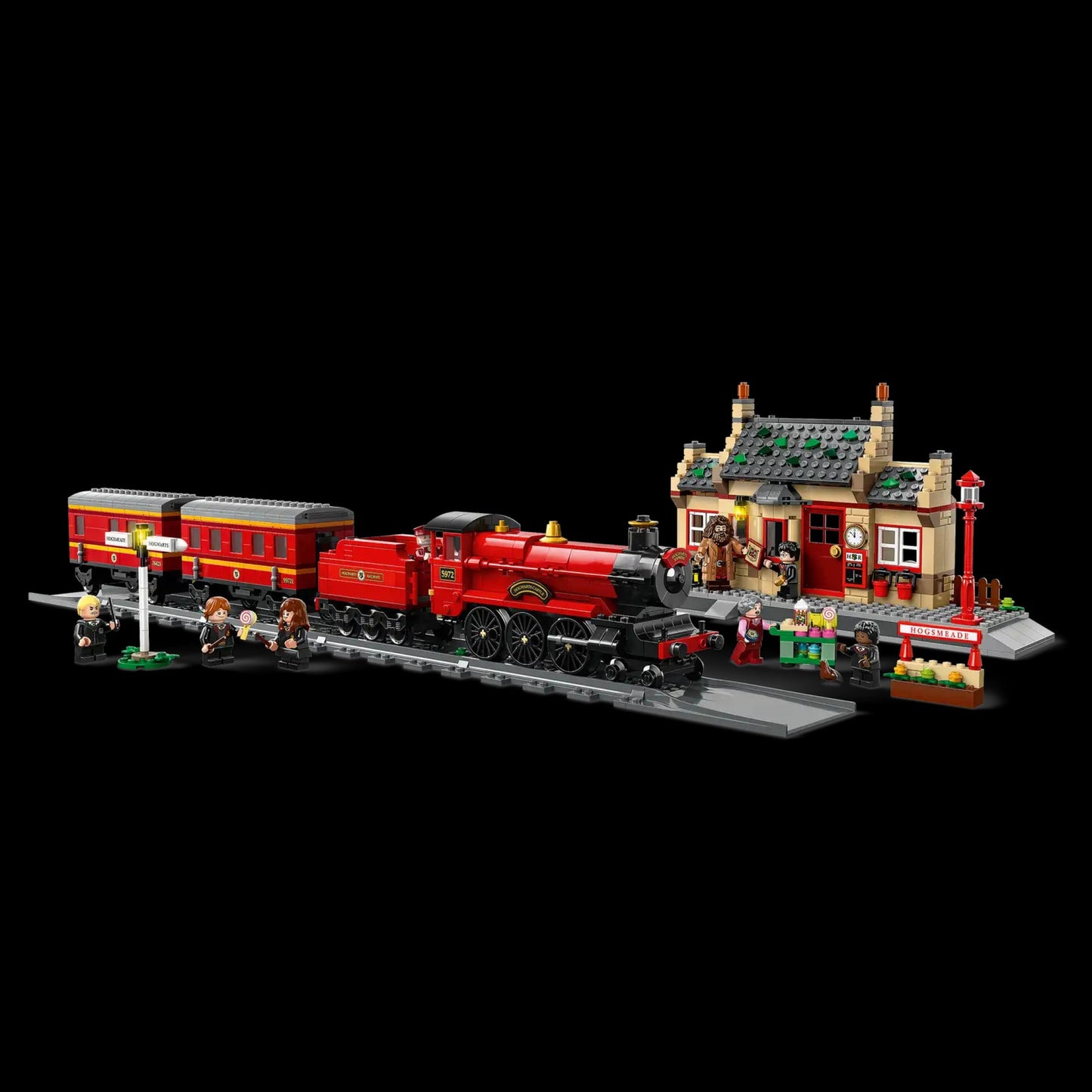 Poudlard Express et la gare de Pré-au-Lard (1074 pièces)